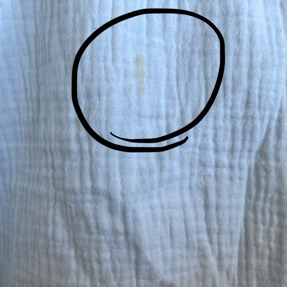 o.p.t Brigitte Dress Smocked bodice Puffed Tiered Sleeves Cotton Sz Small - Picture 14 of 16